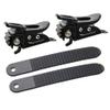 UP100 1 Sets Snowboard 2 Buckles with 2 Straps for Snowboard Strap-in Toe Tongue Binding System view 2