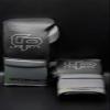 Counterpunchsports - 16 oz Lace Up Gloves for Sparring 100% Cowhide Leather, Superior Protection for Your Hands with Single Mold Technology (Black & Silver) view 3