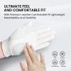 Amy Sport Women's Golf Gloves Left Right Hand with Ball Marker Rain Grip Leather Pack, Ladies Golf Glove All Weather Breathable Soft Size Small Medium Large XL (Wine&Golf, Small-Worn on Right Hand) view 3