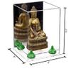 Better Display Cases Versatile Acrylic Display Case - Small Rectangle Box with Mirror, Green Risers and Clear Base 8" x 8" x 8.5" (A015-GRR) view 2