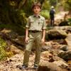 Mesinsefra Kids' Hiking Pants,Boy's Casual Outdoor Quick Dry Lightweight Waterproof Climbing Camping Fishing Trousers Khaki 110cm-3-4 Years view 3