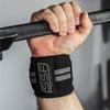 SERIOUS STEEL FITNESS Weightlifting & Powerlifting Wrist Support w/Thumb Loop | Sold as Pair! (Black/Gray Line, 18") view 4
