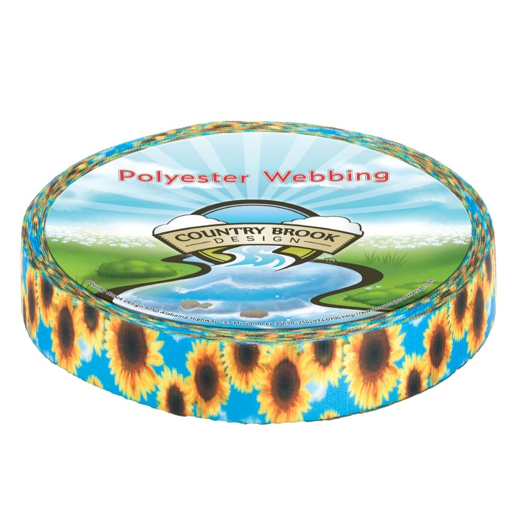 Country Brook Design - Sunflowers Photo Quality Polyester (1/2 Inch, 5 Yards)