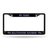 Rico Industries NFL Baltimore Ravens #1 DAD Black Chrome Frame 12" x 6" Car/Truck Auto Accessory view 1