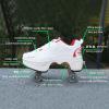 MLyzhe Deformation Roller Shoes Male and Female Skating Shoes Adult Children's Automatic Walking Shoes Invisible Pulley Shoes Skates with Double-Row Deform Wheel view 4