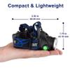 GRACETOP Greenlight LED Headlamp, 1800 Lumens Zoomable Hunting LED Head lamp Flashlight, Hands-Free Headlight Torch Lamp for Hunting Hiking Camping Fishing Reading Running view 3