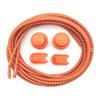 AKOAK 1 Pair Outdoor Sports Lazy Shoelaces, Reflective Elastic Round Color Casual Shoelaces (orange) view 2