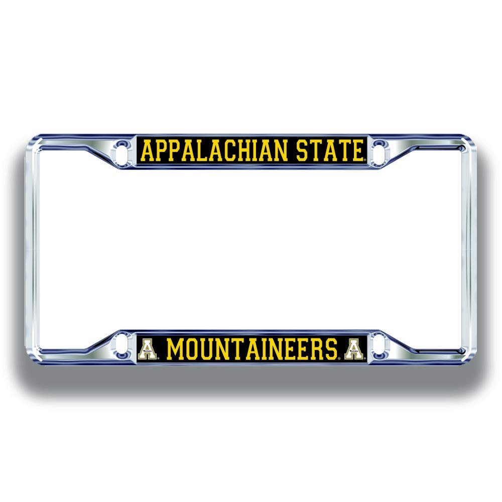Appalachian State Mountaineers License Plate Frame Silver