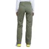 Cherokee Scrubs for Women Mid Rise Moderate Flare Drawstring Pant with 5 Pockets, Ultra Soft & Breathable Fabric - WW120T, S Tall, Olive view 2