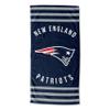 Northwest NFL New England Patriots Unisex-Adult Beach Towel, 30" x 60", Stripes view 1