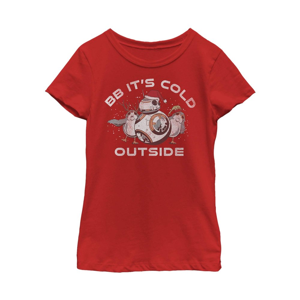 Fifth Sun girls Star Wars: the Last Jedi Bb Cold Short Sleeve Tee T Shirt, Red, X-Small US