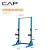 CAP Barbell FM-8000F Deluxe Power Rack, Blue view 4