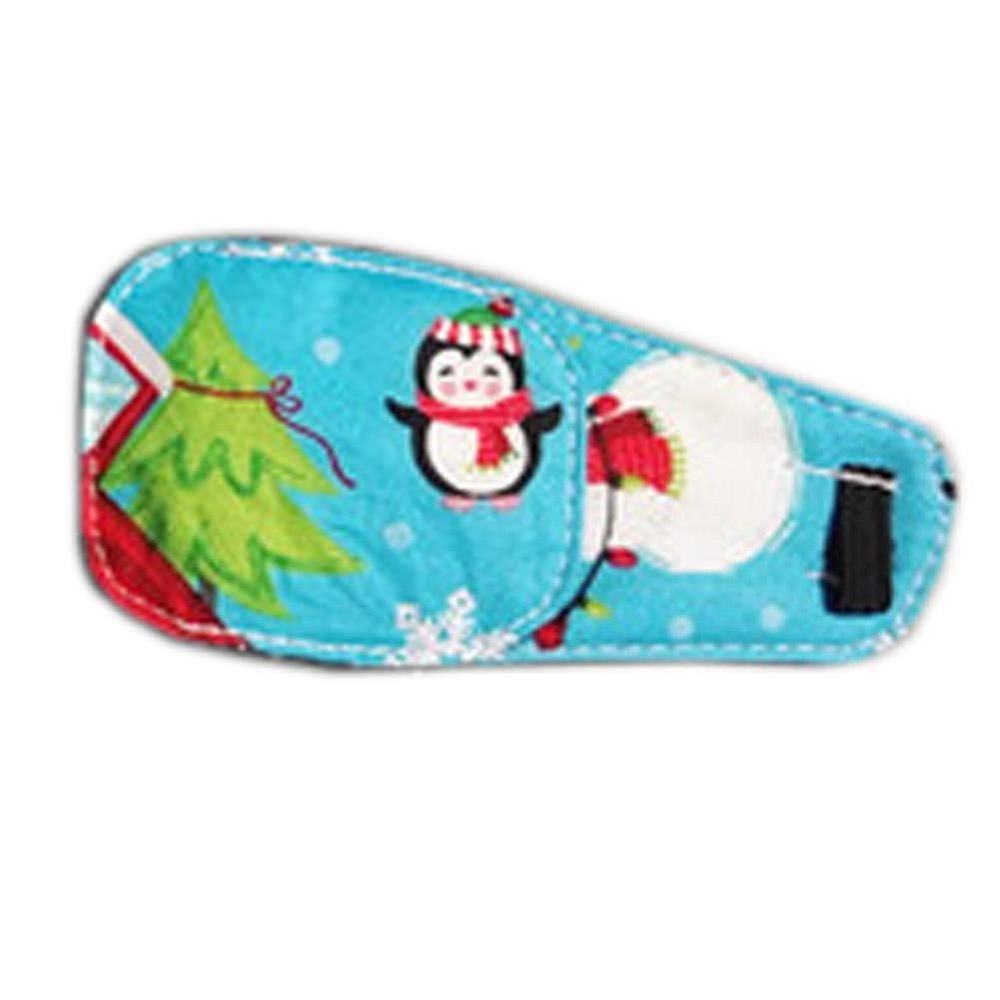 FANCY PUMPKIN Cartoon Christmas Eye Patch Single Glasses Cover Amblyopia Treatment for Kids(Left Eye), D