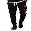 SCREENSHOT SPORTS-P11977 Mens Premium Hip Hop Fashion Pockets Fleece Pants - Athletic Jogger Chenille Embroidery Fitness Utility Sweatpants-Black-XLarge view 1