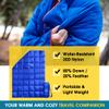 4Monster Down Camping Blanket - Outdoor Travel Quilt Puffy 650 Fill, Packable, Lightweight,Wind & Waterproof | Ideal for Stadium, Backpacking,Travel, Picnics, Beach and Hiking view 3