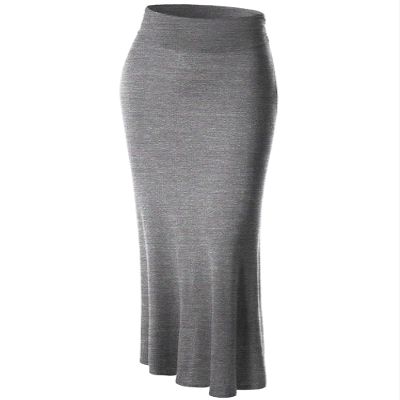 Lock and Love LL WB296 Womens Lightweight Floor Length Maxi Skirt M HDG