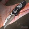 KCCEDGE BEST CUTLERY SOURCE EDC Pocket Knife Camping Accessories Hunting Knife Razor Sharp Edge Folding Knife for Camping Gear Survival Kit Tactical Knife 56003 (Black) view 3