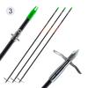 maifield Bowfishing Head Carbon-Fiber Arrow Shafts 2 Mechanical Barbs 2.5" Holding Area Archery Broadhead Fits 5/16" Fishing Arrow Shaft 3 PK (3 Pack- Carbon Fiber- Shaft) view 1