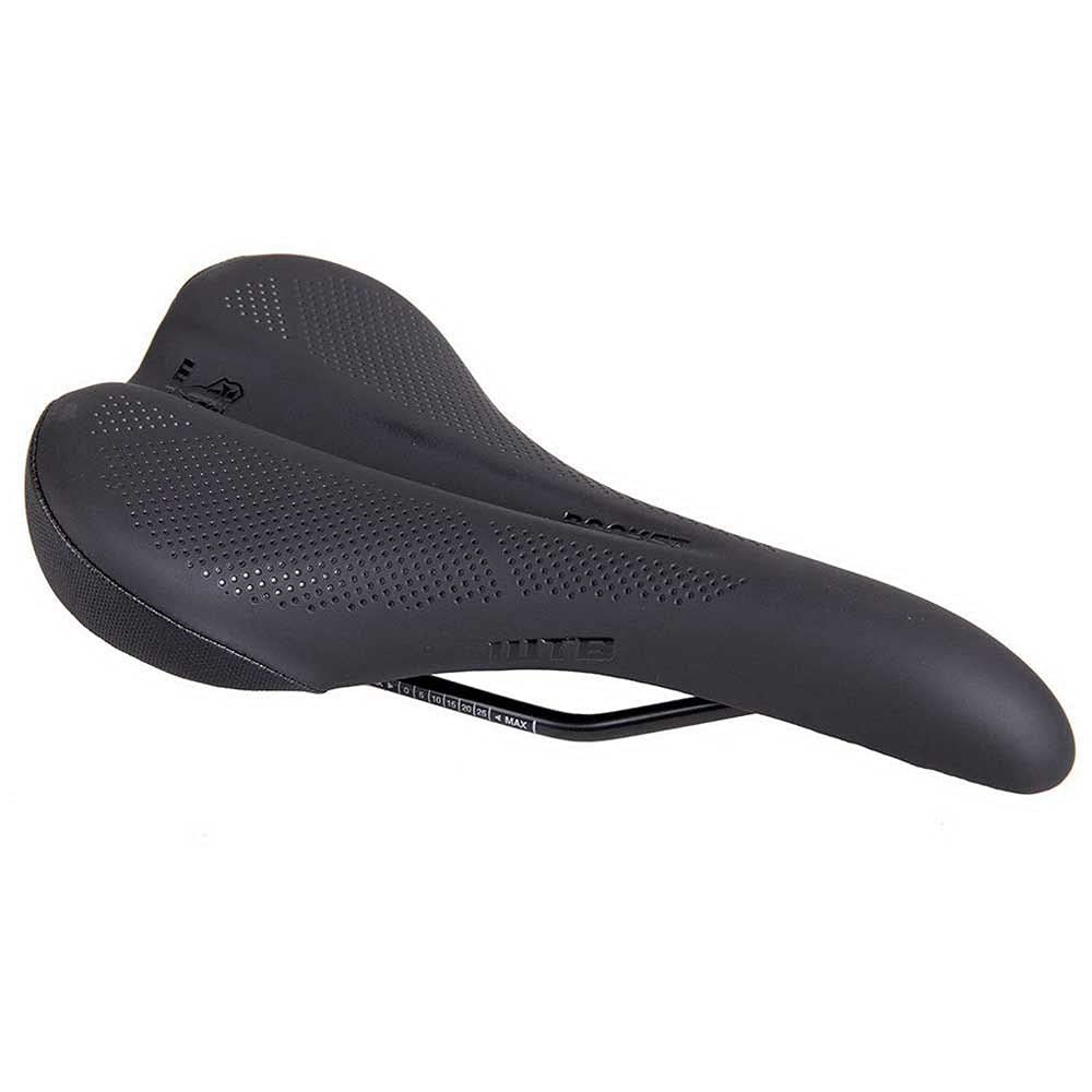 WTB Rocket E-Bike Saddle - Thick Padding, Contoured Whale-Tail Design for Comfort & Power, Microfiber Cover, Ideal Electric Bike Saddle for Trail Riding
