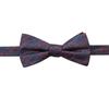 Ryan Seacrest Distinction Mens PT Pienza Silk Plaid Bow Tie Navy O/S view 1