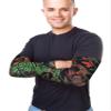 Boao 20 Pcs Men's Cooling Arm Sleeves Long Fingerless Arm Cover Anti Slip UV Protection Sun Temporary Tattoo Sleeves (Novelty Style,Bright Colors,Medium) view 2