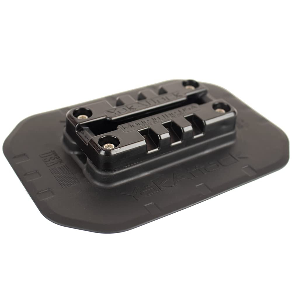 YakAttack SwitchPad Flexible Surface Mount with MightyMount Switch | No-Drill Track Mount for Inflatable Kayaks, Rafts & Boats | Compatible with LockNLoad & MightyBolt Accessories | Made in USA