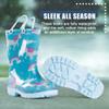 NORTY PVC Rain Boots for Kids - Waterproof PVC Boots Boys and Girls Solid & Printed Rainboots for Toddlers and Kids - Blue Unicorns view 4