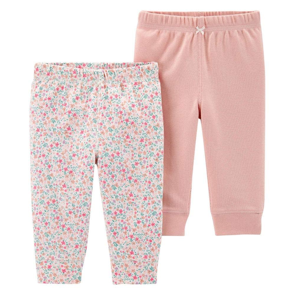 Carter's 2-Pack Cotton Pants (6M) Pink