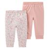 Carter's 2-Pack Cotton Pants (6M) Pink view 1
