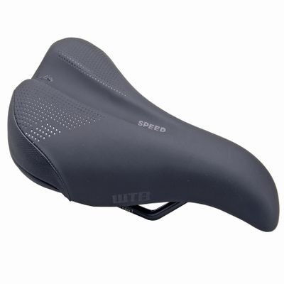 WTB Speed Bike Seat (Saddle) - Comfortable Thick Padding - Shock-Absorbing Base - Mountain, Urban & E-Bikes (Cromoly Rail)