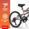 Huffy Valcon 20" Boy's Mountain Bike, Ideal for Ages 5-9, Rugged and Durable Design, Full Suspension, 6 Speed, Adjustable, Twist Grip Shifting, Sturdy and Durable, Kickstand Included, Easy to Assemble view 3