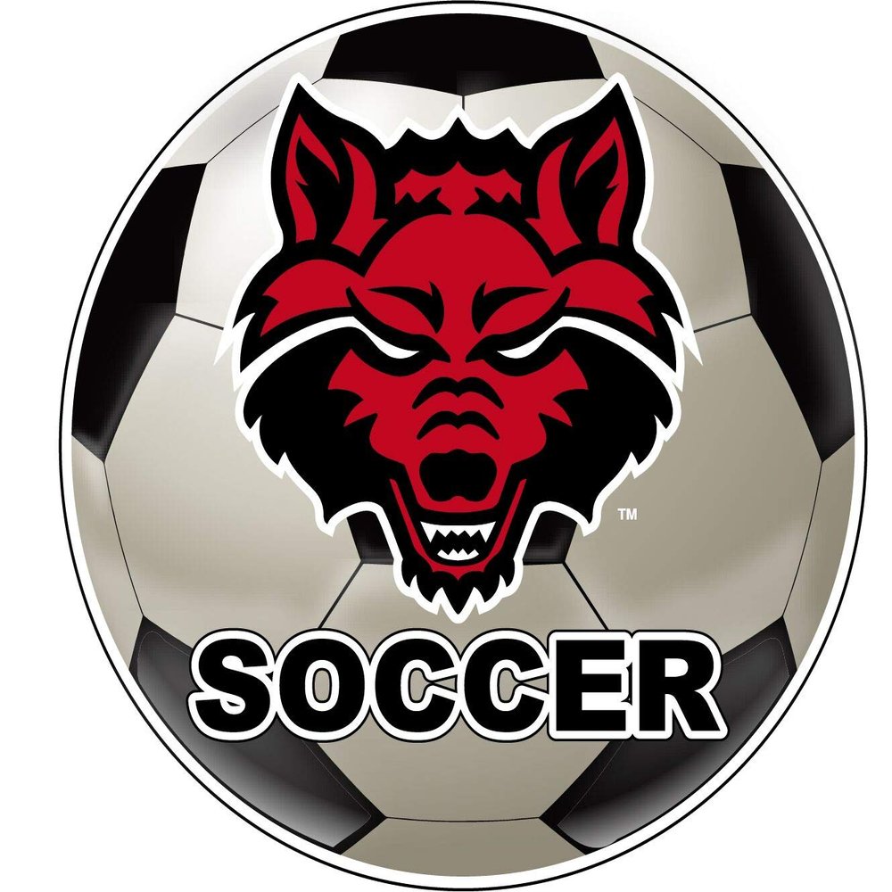 Arkansas State 4-Inch Soccer Vinyl Decal Sticker - Officially Licensed Collegiate Product