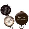 Personalized Compass, Custom Engraved Handmade Working Compass, Gifts for Men for Anniversary Fathers Day Christmas Birthday Valentines Day and Graduation Baptism view 2