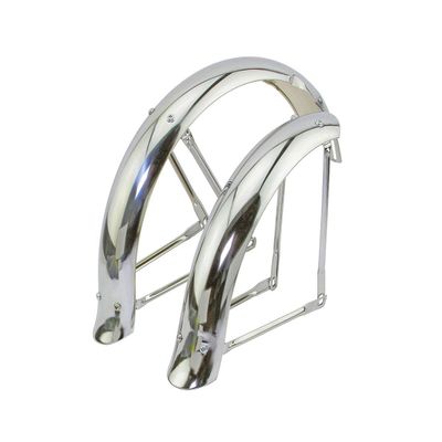 Alta Bicycle 16" Flared Adjustable Fender Set in Chrome