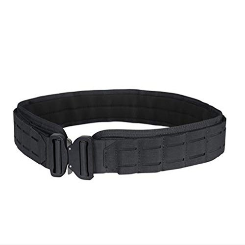 Prolinemax Large Black LCS COBRA Tactical Belt HD Molle Pals Nylon Padded 2 Belt System