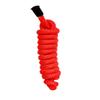 Y&Z Adjustable Nylon Horse Halter with Nylon Rope Lead (Red & Black, Cob) view 4