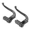 Aluminum Alloy Folding Brake Lever for Fixed Gear Bikes, Black, 19-21mm Handlebar Compatible, Ergonomic Design view 2