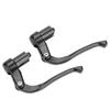 Aluminum Alloy Folding Brake Lever for Fixed Gear Bikes, Black, 19-21mm Handlebar Compatible, Ergonomic Design view 3