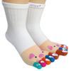 acdiac Women's Cotton Toe Socks,five Finger Socks,Funny and Funky cartoon theme sport Toe Socks (pig2-white)
