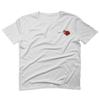 0184. dope Streetwear Graphic Good Vibe Red Rose Flowers Bones Hand Shaka for Men T Shirt (White, Small) view 2