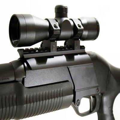 Trinity Replacement Scope for Stevens 320 Pump 4x32 mil dot Reticle Aluminum Black Hunting Tactical Optics Mount Adapter Single Rail