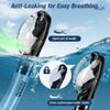 Aegend Diving Dry Snorkel for Adult & Youth - Snorkeling Gear with Top Dry Valve, Perfect for Snorkeling, Freediving, Swimming and Scuba Diving view 2