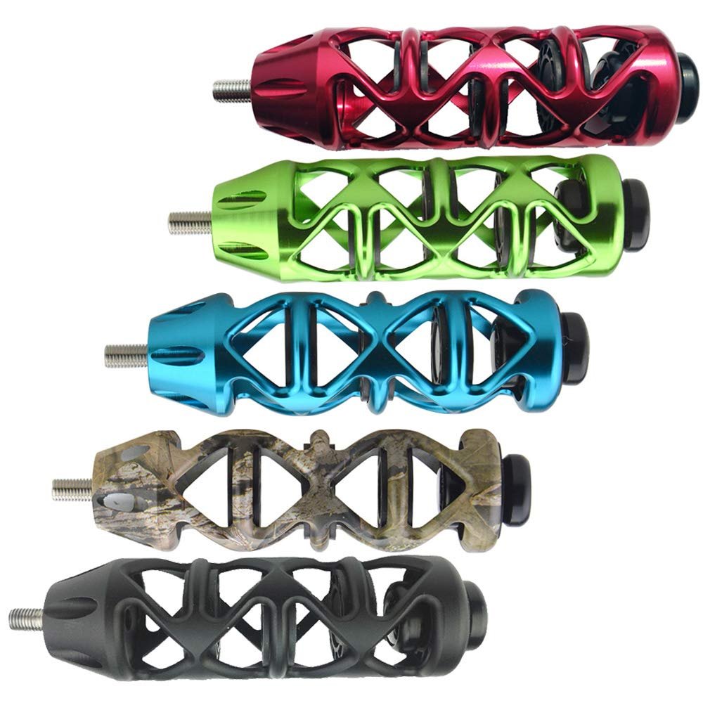 Archery Bow Stabilizer 5 inch Shock Absorber Bow Handle Dampers Silencers for Compound Bow Hunting Target (Black)