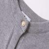 SMILING PINKER Girls Cardigan Sweater School Uniforms Button Long Sleeve Knit Tops (Gray, 10-11 Years) view 4