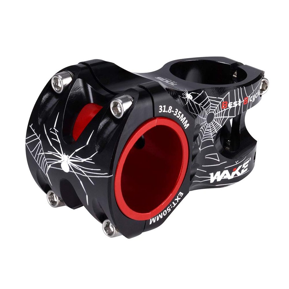 Aluminum Alloy MTB Stem 35mm 50mm 0 Degree for Most Bicycle, Road Bike, MTN, BMX, Fixie Gear, Cycling (Black)