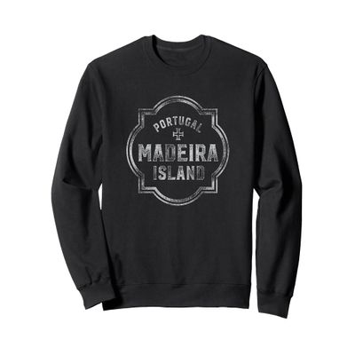 Madeira Portugal Souvenir Vintage Distressed Graphic Emblem Sweatshirt
