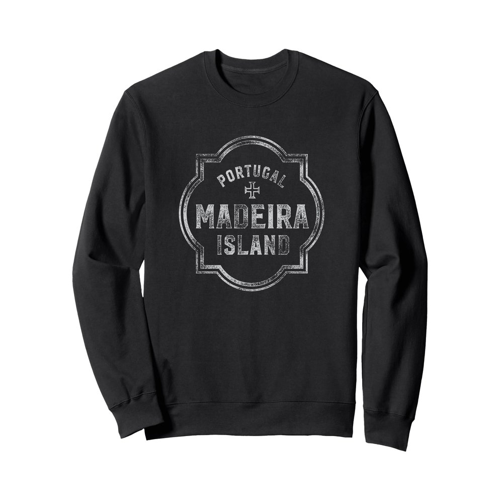 Madeira Portugal Souvenir Vintage Distressed Graphic Emblem Sweatshirt