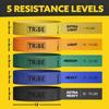 Tribe Lifting Fabric Resistance Bands for Glutes & Legs | 5 Fabric Workout Bands Set | Thick Booty Bands for Squats, Lunges, Hip Training, Physical Therapy & Home Workouts view 2