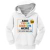 Custom Youth Hoodies Add Your Own Image Pullover Hooded Text Front Back Side White view 3