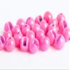 Blue Wing Olive Slotted Tungsten Beads for Fly Tying- 100 Pack (Fluorescent Pink, 3.2 mm (1/8")) view 1